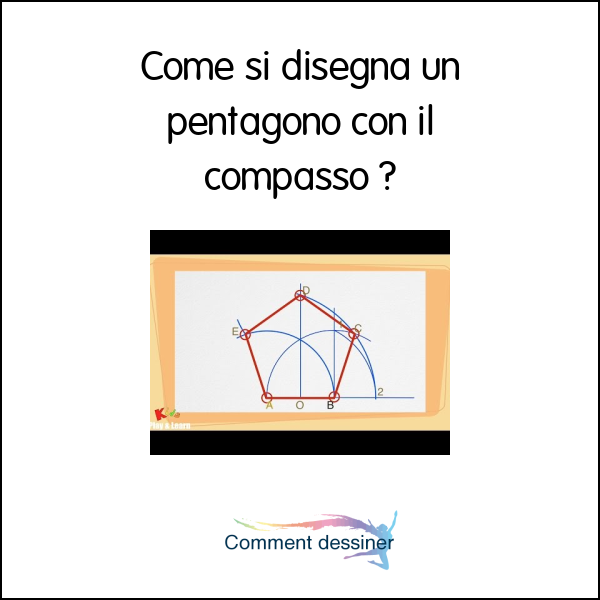 Come si disegna un pentagono con il compasso